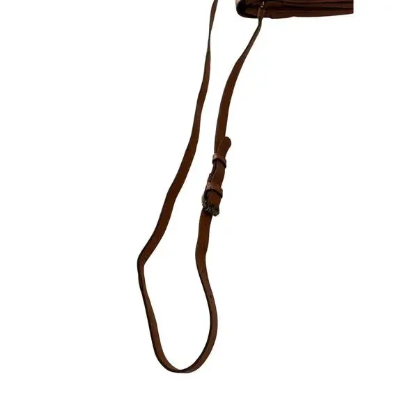 Oak & Tan Linzia Small Brown Leather Crossbody Bag Purse Minimalist Classic - Picture 8 of 12